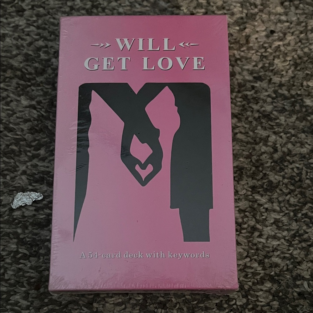 Pink 'Will Get Love' Card Deck